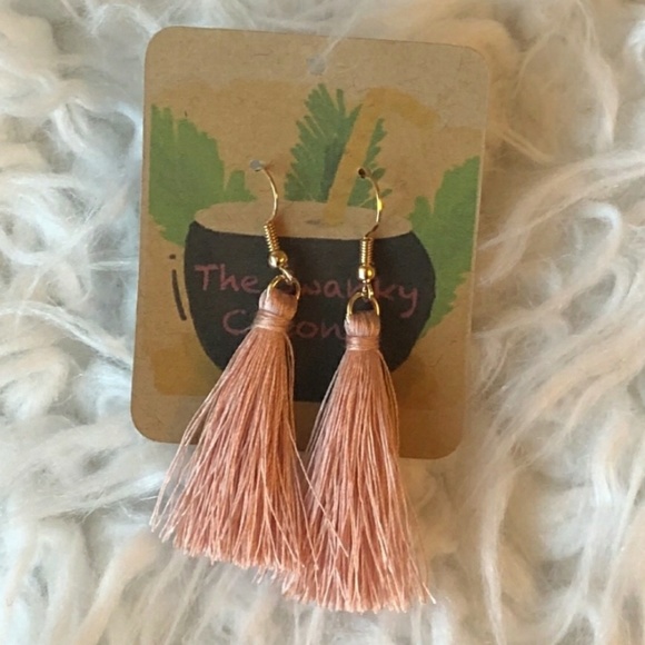 Swanky Coconut Jewelry - 🎆JUST IN🎆 Pink Tassel Earrings